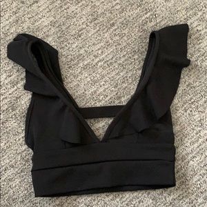 Never worn PLT black crop top